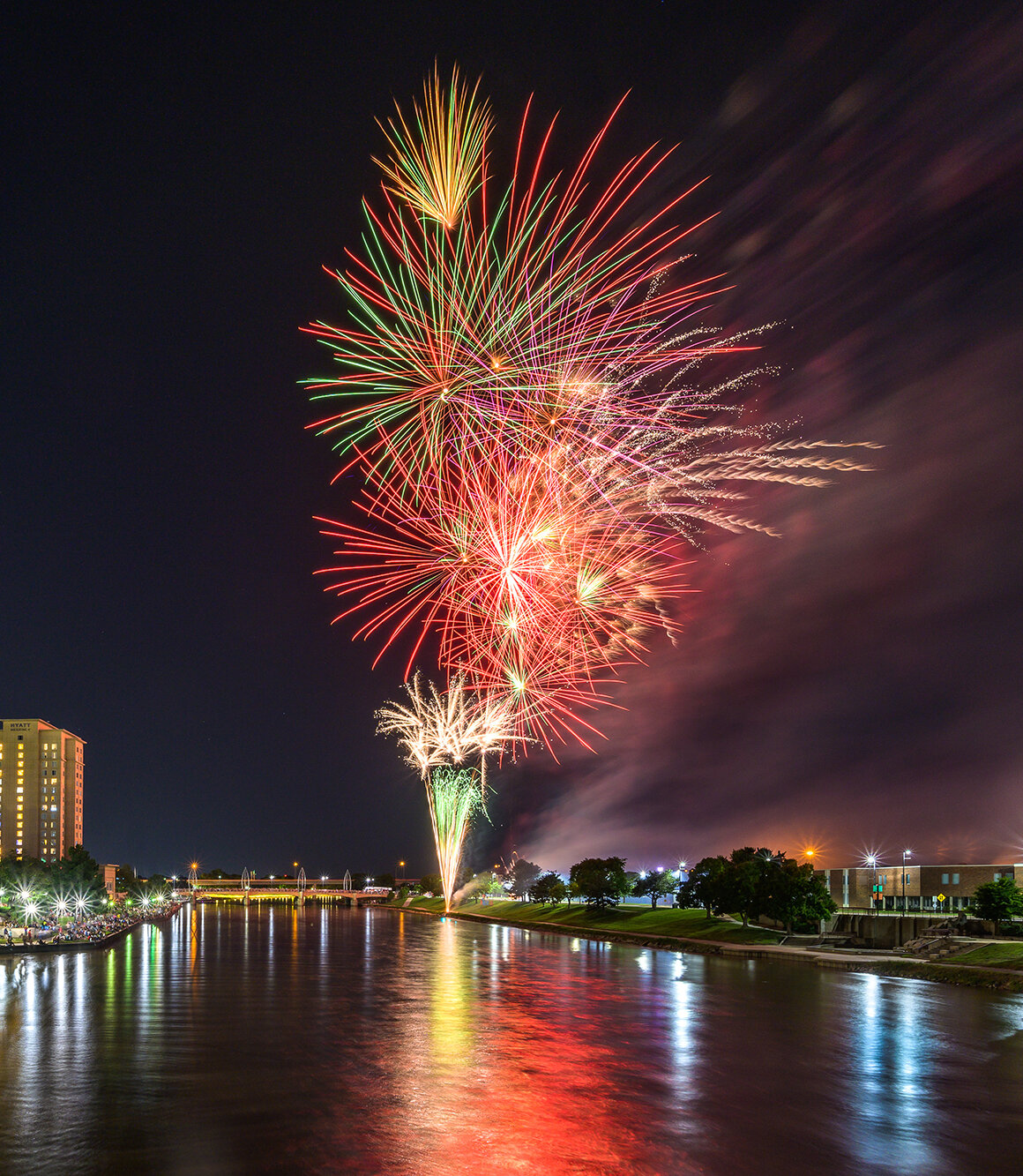 Opening Night Fireworks Event Wichita Riverfest